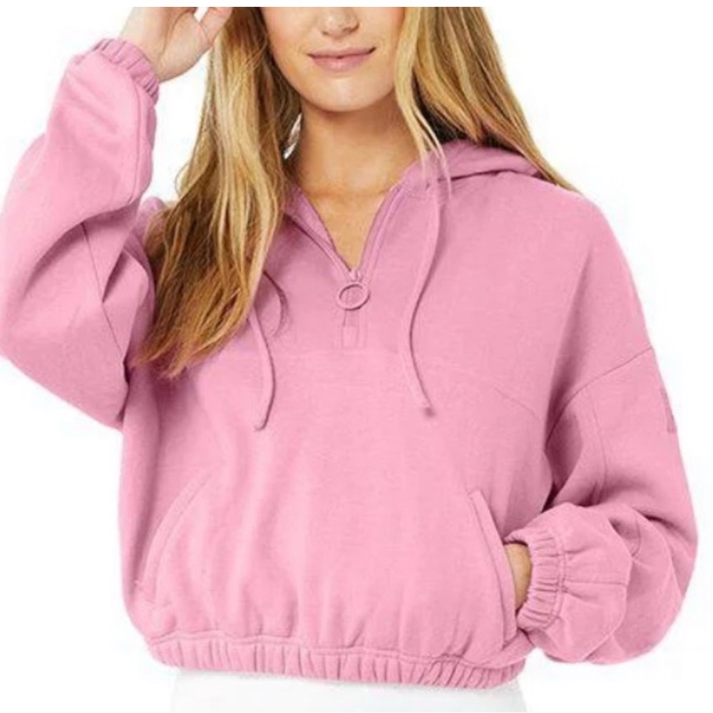 ALO Yoga Pink Hoodie Sweater